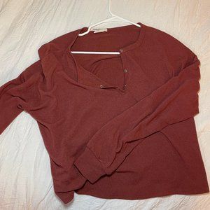 Slouch mauve long sleeve